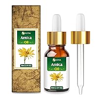 Arnica (Arnica Montana) Therapeutic Essential Oil by Salvia Amber Bottle 100% Natural Uncut Undiluted Pure Cold Pressed Undiluted Aromatherapy Premium Oil (30 ML with Dropper)