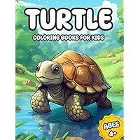 Turtle Coloring Books For Kids: 50 Cute And Fun Illustrations of Sea Turtles, Tortoise And More
