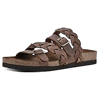 WHITE MOUNTAIN Women's Holland Signature Comfort Molded Braided Footbed Sandal