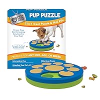 Pup Puzzle Interactive Dog Nail File Treat Dispensing Toy, Mentally Stimulating Nail Trimmer, Paw Care and Play Toy