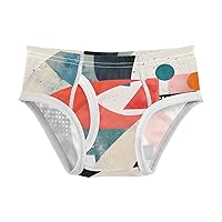 ALAZA Baby Boys' Briefs Toddler Boys Underwear 100% Cotton Soft Geometric Abstract 3 2T