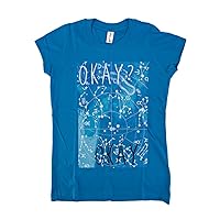 The Fault in Our Stars Okay Okay Constellations Juniors Blue T-Shirt | XL