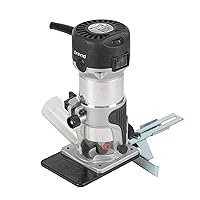 Trend T1 Trim Router with Extended Trim Base, 1/4 Inch Collet, 5.5A, 120V, Compact Trimming Power Tool, U*T1ETS