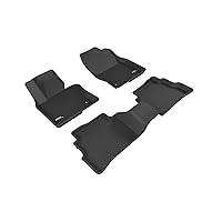 3D MAXpider Custom Fit KAGU Floor Mat (BLACK) Compatible with MAZDA CX-5 2017-2023 - Full Set