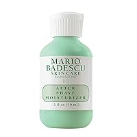 Mario Badescu After Shave Hydrating and Soothing Moisturizer for Combination, Dry and Sensitive Skin | Lightweight Moisturizer that Soothes |Formulated with Lavendar & Bladderwrack Extract | 2 fl OZ