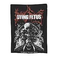 Dying Music Fetus Blanket Ultra Soft Cozy Throw Blanket Warm Lightweight Reversible Fluffy Flannel Blanket Room Decor Home Decor for Bedroom Couch Sofa Bed Travel 50