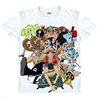 Cartoon One Piece Luffy Cosplay Clothing Men Anime Shirts for Adult