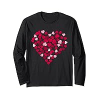 Valentine's Day Couple Heart Shape Cute Romantic Long Sleeve T-Shirt