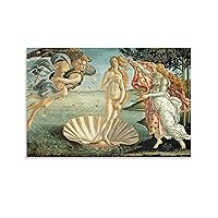 The Birth of Venus (c. 1485) by Sandro Botticelli Oil Painting Classical Art Living Room Decor Wall Art Paintings Canvas Wall Decor Home Decor Living Room Decor Aesthetic Prints 12x18inch(30x45cm) Un
