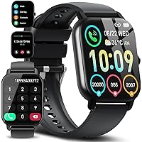 Smart Watch for Men with Blood Pressure, Rugged Tactical Smartwatch for Android and iPhone, 10 ATM Waterproof Outdoor Sports Fitness Tracker with Heart Rate, Sleep Monitor