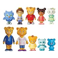 Friends & Family Figure Set (10 Pack) Includes: Daniel, Friends, Dad & Mom Tiger, Tigey & Exclusive Figure Pandy [Amazon Exclusive]
