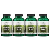 Swanson Valerian Root - Herbal Supplement - Relaxation and Sleep - 100 Capsules, 950mg per Serving (4 Pack)