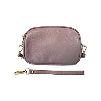 Women's vegan leather messenger bag, shoulder bag wrist bag mobile phone bag shoulder strap and wrist strap are detachable.