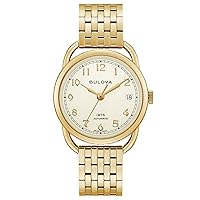 Bulova Ladies' Joseph Commodore Limited Edition Automatic Gold-Tone Stainless Steel Watch | 34.4mm | 97M118