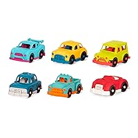 B. toys- Happy Cruisers- 6 Mini Vehicles – Sports, Police, Pickup, Roadster, Taxi, 4x4 – Classic Toys for Toddlers, Kids – 1 Year +