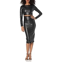 French Connection Women's Trina Etta Pu Cut Out Dress