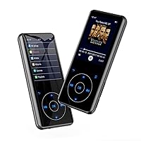 RUIZU 64GB MP3 Player with Bluetooth 5.3: Portable Music Player with Speaker, FM Radio, Voice Recorder, HiFi Lossless Digital Audio Video Playback, 2.4