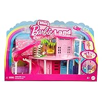 Barbie Mini BarbieLand Doll House Sets, Mini Dreamhouse with Surprise 1.5-inch Doll, Furniture & Accessories, Plus Elevator & Pool (Styles May Vary)