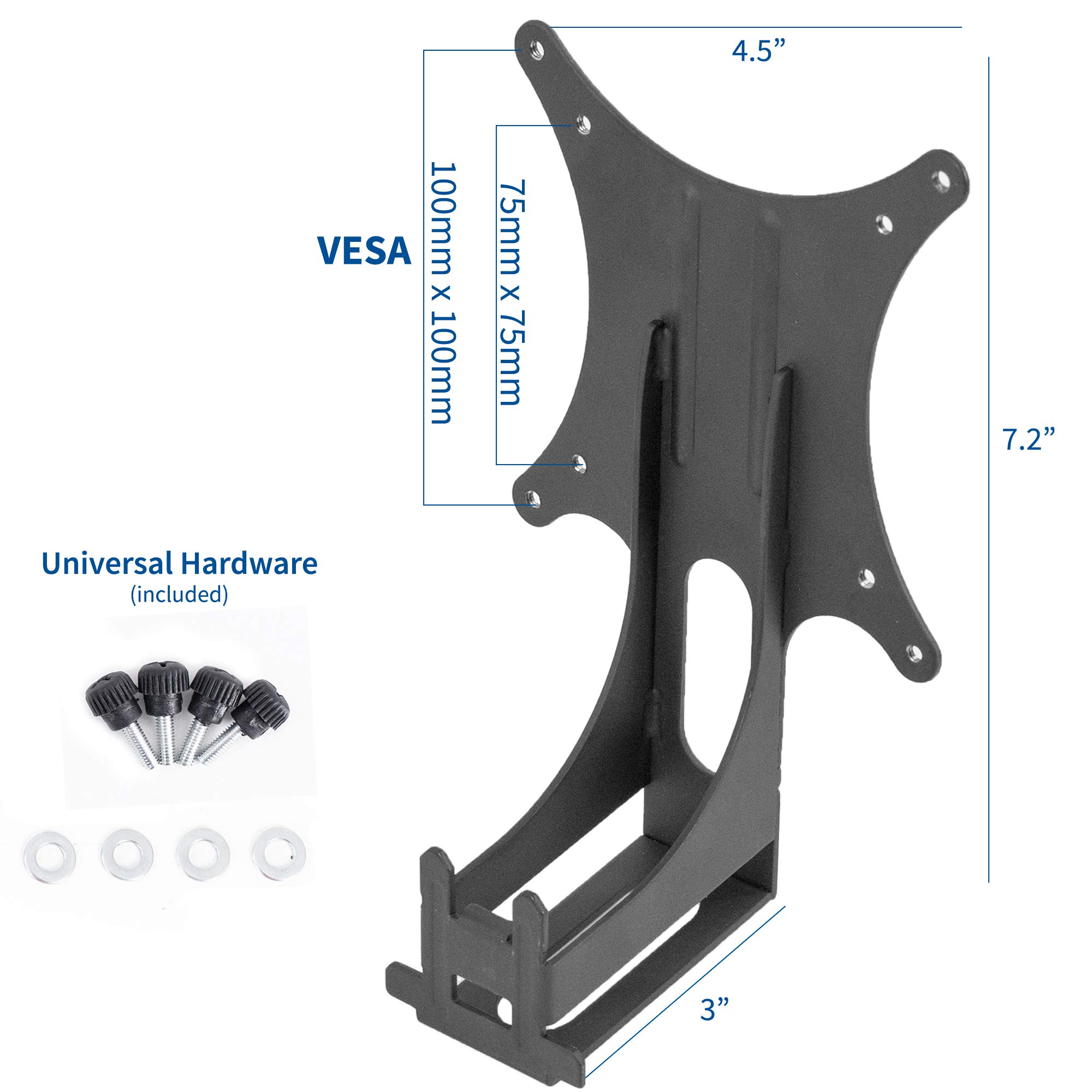 VIVO Quick Attach VESA Adapter Plate, Designed for Acer and Viewsonic Monitors Including R240HY bidx, SB220Q, RT240Y, R221Q, RT270, G227HQL, VX2276-smhd, and More, VESA up to 100x100, MOUNT-AR240H