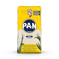 White Corn Meal – Pre-cooked Gluten Free and Kosher Flour for Arepas (2.2 lb/Pack of 1)