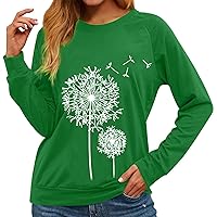 Hoodies for Women, Women's Butterfly Sweater Round Neck Long Sleeve Pullover Fall Casual Hoodies