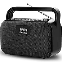Avantree PowerByte - Portable Powerful 30W Stereo Bluetooth Speakers with Digital FM Radio & SD Card Player, 20hr Rechargeable Playtime, and Extended Range, Wireless Loud Speaker & U Disk Player