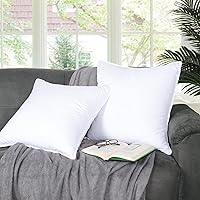 Down Alternative 2-Piece Pillow Set, Soft Microfiber Shell, Medium Weight for Comfortable Sleep, Neck, Side, and Back Support, All Sleepers, Decorative Throw Pillow Filling, Euro 26