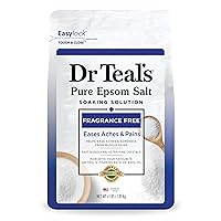 Dr Teal's Pure Epsom Salt Soak, Fragrance Free, 4 lbs