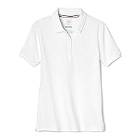 French Toast Girls' Short Sleeve Stretch Pique Polo Shirt