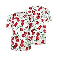 Hawaiian Tropical Fruit Men's Short-Sleeved Baseball T-Shirt, Classic Casual Short-Sleeved Sports Shirt Baseball Apparel