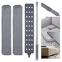 Retractable Gap Dust Cleaner,with 2 Microfiber Dusting Cloths, Long Handle 60inches Washable and Retractable Duster Brush,Extendable Gap Dusters for Sofa Bed Furniture Bottom