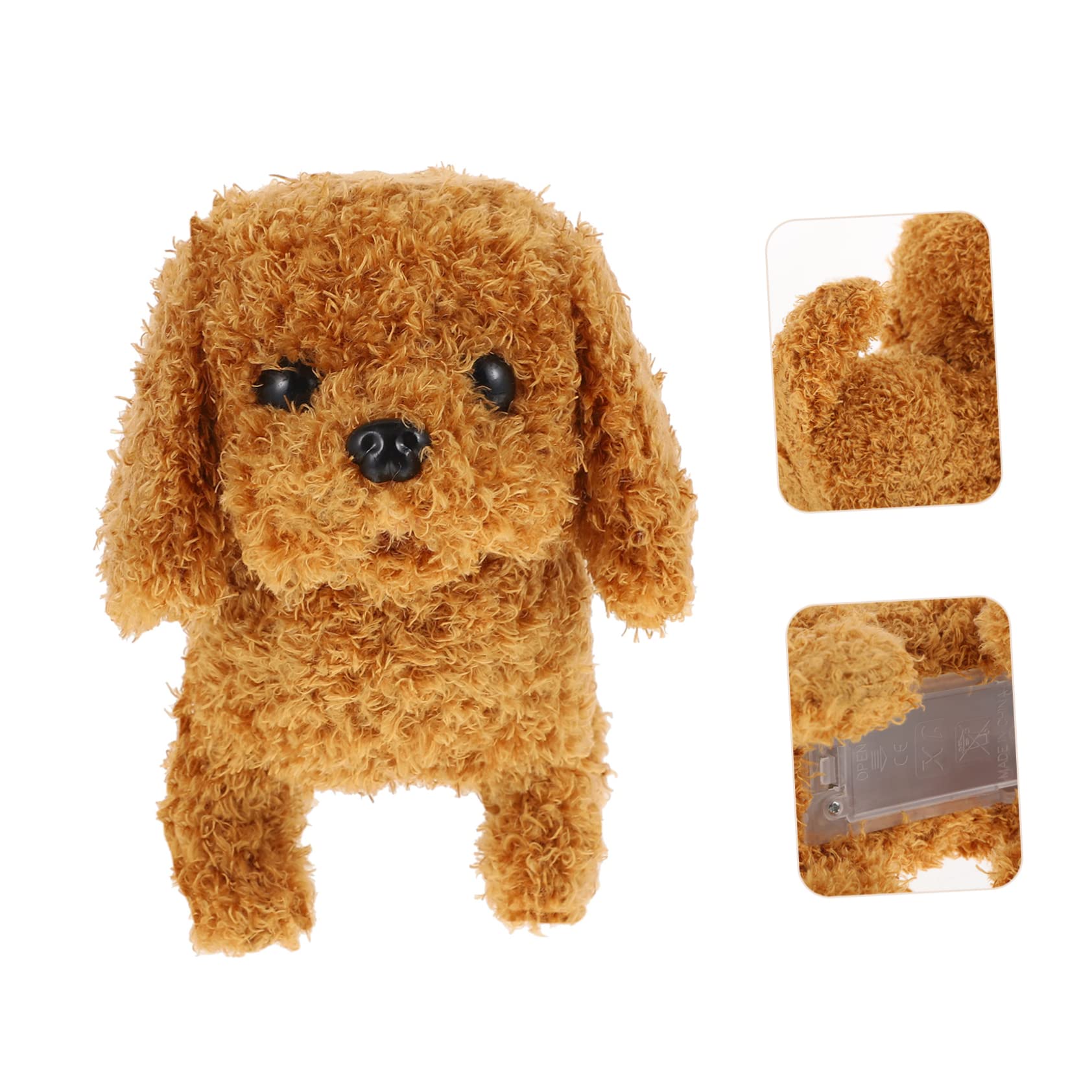 ERINGOGO 2 Pcs Simulation Electric Dog Puppy Toys for Kids Interactive Puppy Toys Stuffed Electronic Animals Rc Interactive Toy Dogs It Will Be Called Plush Toy Pp Cotton Child