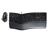 Cherry Ergo Keyboard and Mouse Bundle Combo Left Handed. KC 4500 Keyboard and MW 4500 Ergonomic Wireless Mouse Left-Handed