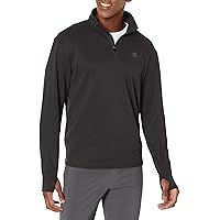 Champion Men’s Game Day Graphic Quarter Zip, Men’s Pullover Sweatshirt, Men’s Workout Sweatshirt, Block Arch Over “C” Logo
