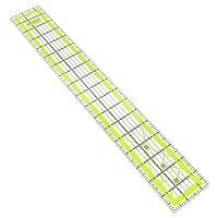 Arteza Quilting Ruler, Laser Cut Acrylic Quilters' Ruler with Patented Double Colored Grid Lines for Easy Precision Cutting, 2.5