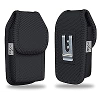 Agoz Zebra TC51 TC56 Scanner Holster, Rugged Carrying Case Pouch for Zebra TC51 TC52 TC56 TC57 TC21 TC26 TC20 TC25 (w/out Keyboard)Handheld Barcode Touch Mobile Computer,Cover w/ Metal Clip Belt Loops