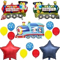 20pcs Train Balloon Kit for 1st 2nd 3rd 4th 5th Kids Birthday Decoration Baby Shower Girl Boy 12