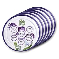 Zion Judaica Spring-Themed Passover Seder Plate 12
