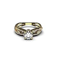 Diamond Engagement Ring For Women And Girls , Anniversary Ring , Wedding Ring