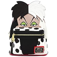 Loungefly x Disney 101 Dalmatians Cruella de Vil Cosplay Mini Backpack (One Size, Multicolored)