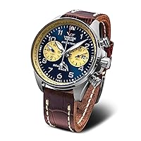 Space Race Mens Analog Quartz Watch with Leather Bracelet 6S21-325A667