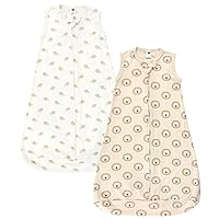 Hudson Baby Unisex Baby Cotton Wearable Sleeping Bag, Sack, Blanket, Brave Lion Sleeveless, 3-9 Months