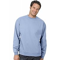 Hanes Mens 7.8 oz. 50/50 Fleece Crew (P1607)- Light Blue, S