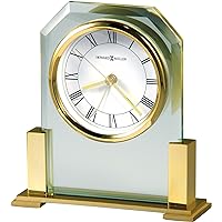 Howard Miller Cascade Table Clock II 549-647 – Brass Finished with Quartz Alarm Movement