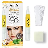 Nad's Eyebrow Shaper Wax Kit - Natural All Skin Types - Eyebrow Facial Hair Removal For Women