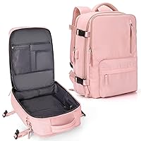 Travel Backpack,Flight Approved Carry On Backpack for Men Women,Waterproof Outdoor Sports Rucksack Casual Day pack (PINK)