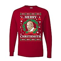 Mike Tyson Merry Chrithmith Ugly Christmas Mens Long Sleeves