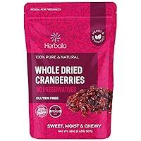 Dried Cranberries 2 lbs. Bulk Cranberries Dried Fruit, Dried Cranberries Sweetened, Premium Dried Cranberry Fruit, All Natural, Non-GMO. Grown in the USA, Cranberry Dried 32 oz.
