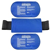 Hot & Cold Gel Ice Pack for Pain Relief (3Pcs Set), Flexible Therapy Pad for Sports Injuries, Swelling & Muscle Recovery, Durable, Non-Toxic & Leak-Proof for All Body Parts,Safe & Eco-Friendly