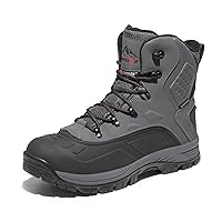 NORTIV 8 Men's Insulated Waterproof Construction Hiking Winter Snow Boots